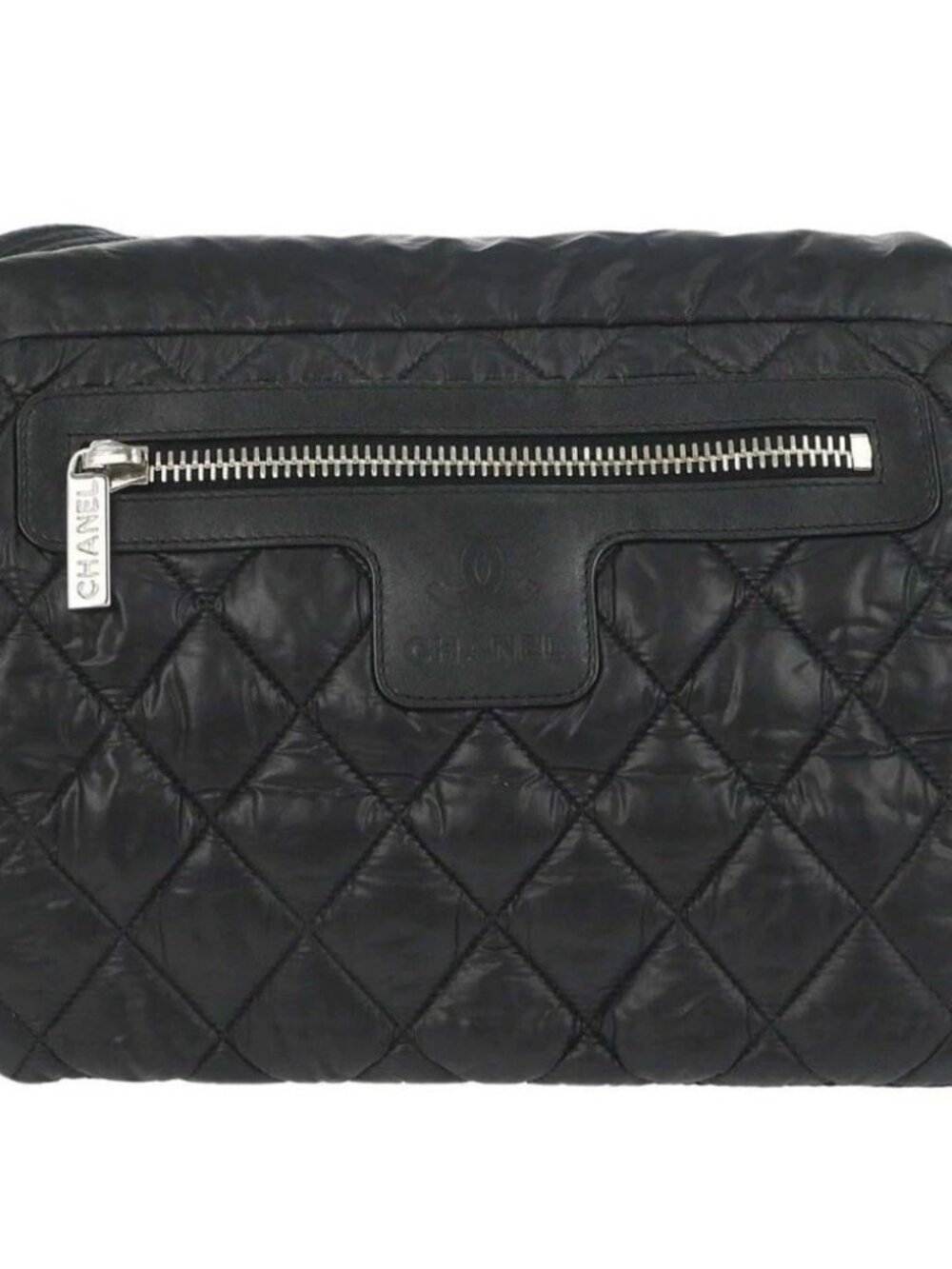 Chanel Black Quilted Nylon Coco Cocoon Messenger Shoulder Bag